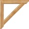 Ekena Millwork Traditional Slat Rough Sawn Bracket w/ Offset Brace, Western Red Cedar, 8"W x 48"D x 48"H BKT0806X48X48TRA06RWR - alternate 2